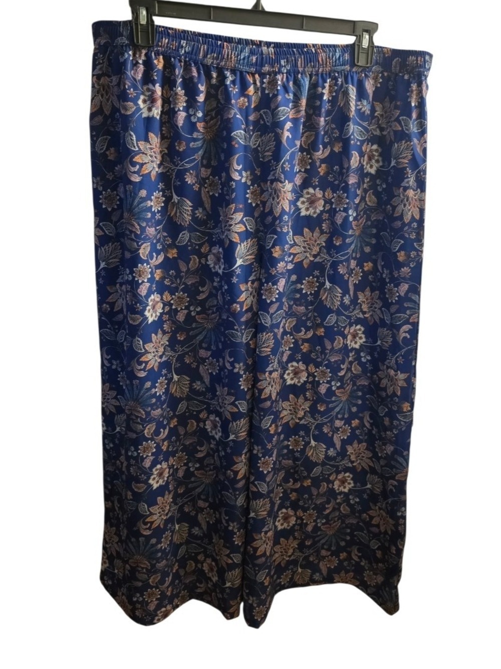 Janasya Floral Wide Leg Pants 3XL